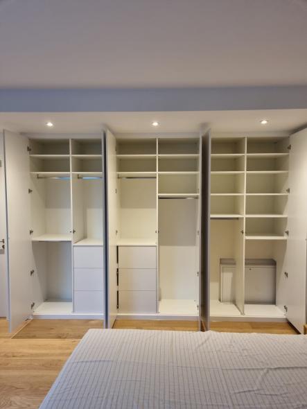 Einbauschrank im Schlafbereich