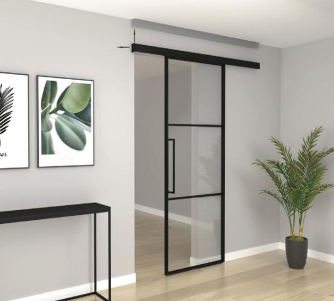 Loft-Tür verdeckte Montage an Wand oder Decke