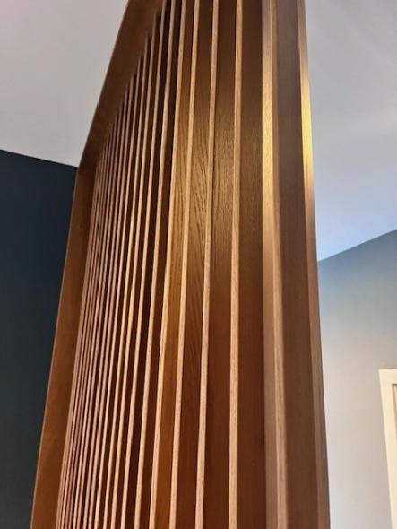 Raumteiler Holz pantiniert